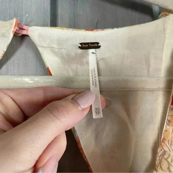 Free People Mable Printed Blouse in Spring Floral - Picture 13 of 13